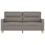 Sofá de 2 plazas de tela gris taupé 140 cm by , Sofas - Ref: Foro24-359242, Price: 207,13 €, Discount: %