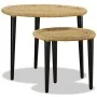 2-piece natural jute coffee table set by vidaXL, Coffee table - Ref: Foro24-244218, Price: 92,59 €, Discount: %