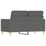 Zweiplätziges Sofa aus dunkelgrauem Stoff, 120 cm. von , Sofas - Ref: Foro24-359228, Preis: 184,82 €, Rabatt: %