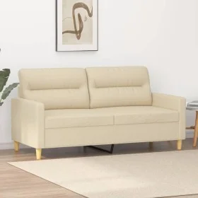 Sofá de 2 plazas de tela color crema 140 cm by , Sofas - Ref: Foro24-359237, Price: 207,13 €, Discount: %