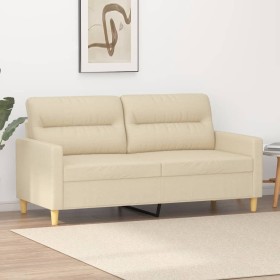 Zweisitziges cremefarbenes Stoffsofa, 140 cm. von , Sofas - Ref: Foro24-359237, Preis: 210,29 €, Rabatt: %