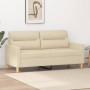 Zweisitziges cremefarbenes Stoffsofa, 140 cm. von , Sofas - Ref: Foro24-359237, Preis: 210,29 €, Rabatt: %