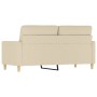 Zweisitziges cremefarbenes Stoffsofa, 140 cm. von , Sofas - Ref: Foro24-359237, Preis: 210,29 €, Rabatt: %
