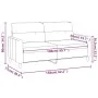 Zweisitziges cremefarbenes Stoffsofa, 140 cm. von , Sofas - Ref: Foro24-359237, Preis: 207,13 €, Rabatt: %