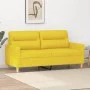 Zweiplätziges Sofa aus hellem gelbem Stoff, 140 cm. von , Sofas - Ref: Foro24-359240, Preis: 166,85 €, Rabatt: %