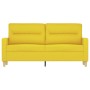 Sofá de 2 plazas de tela amarillo claro 140 cm by , Sofas - Ref: Foro24-359240, Price: 177,86 €, Discount: %