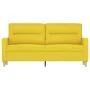 Zweiplätziges Sofa aus hellem gelbem Stoff, 140 cm. von , Sofas - Ref: Foro24-359240, Preis: 166,85 €, Rabatt: %