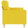 Sofá de 2 plazas de tela amarillo claro 140 cm by , Sofas - Ref: Foro24-359240, Price: 177,86 €, Discount: %