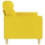 Zweiplätziges Sofa aus hellem gelbem Stoff, 140 cm. von , Sofas - Ref: Foro24-359240, Preis: 166,85 €, Rabatt: %