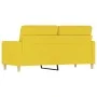 Sofá de 2 plazas de tela amarillo claro 140 cm by , Sofas - Ref: Foro24-359240, Price: 166,85 €, Discount: %