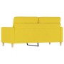 Sofá de 2 plazas de tela amarillo claro 140 cm by , Sofas - Ref: Foro24-359240, Price: 177,86 €, Discount: %