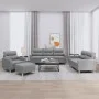 Juego de sofás con cojines 4 piezas tela gris claro by , Sofas - Ref: Foro24-3201544, Price: 640,61 €, Discount: %
