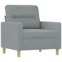 Juego de sofás con cojines 4 piezas tela gris claro by , Sofas - Ref: Foro24-3201544, Price: 640,61 €, Discount: %
