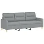 Juego de sofás con cojines 4 piezas tela gris claro by , Sofas - Ref: Foro24-3201544, Price: 640,61 €, Discount: %