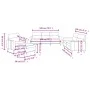 Sofagarnitur mit 4-teiligen Kissen, helles graues Gewebe. von , Sofas - Ref: Foro24-3201544, Preis: 641,01 €, Rabatt: %