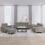 Juego de sofás con cojines 4 piezas tela gris taupe by , Sofas - Ref: Foro24-3201567, Price: 704,41 €, Discount: %