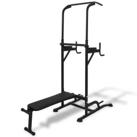 Power Tower strength training machine with abdominal bench by vidaXL, Weight lifting machines - Ref: Foro24-91191, Price: 197...