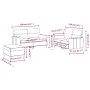 Sofagarnitur mit 3-teiligen Kissen, Stoff in Grau-Taupe. von , Sofas - Ref: Foro24-3201599, Preis: 522,64 €, Rabatt: %