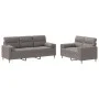 Juego de sofás con cojines 2 piezas tela gris taupe by , Sofas - Ref: Foro24-3201623, Price: 512,23 €, Discount: %