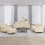 Juego de sofás con cojines 4 piezas tela crema by , Sofas - Ref: Foro24-3201546, Price: 662,60 €, Discount: %
