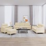 Juego de sofás con cojines 4 piezas tela crema by , Sofas - Ref: Foro24-3201546, Price: 673,38 €, Discount: %