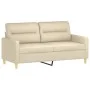 Juego de sofás con cojines 2 piezas tela crema by , Sofas - Ref: Foro24-3201586, Price: 445,20 €, Discount: %