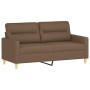 Juego de sofás con cojines 2 piezas tela marrón by , Sofas - Ref: Foro24-3201571, Price: 402,51 €, Discount: %