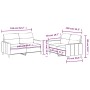 Juego de sofás con cojines 2 piezas tela marrón by , Sofas - Ref: Foro24-3201571, Price: 402,51 €, Discount: %