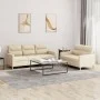 Juego de sofás con cojines 2 piezas tela crema by , Sofas - Ref: Foro24-3201602, Price: 470,68 €, Discount: %
