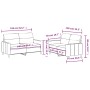 Juego de sofás con cojines 2 piezas tela amarillo claro by , Sofas - Ref: Foro24-3201573, Price: 342,18 €, Discount: %