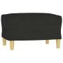 Juego de sofás con cojines 3 piezas tela negro by , Sofas - Ref: Foro24-3201628, Price: 533,59 €, Discount: %