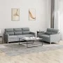Juego de sofás con cojines 2 piezas tela gris claro de , Sofás - Ref: Foro24-3201600, Precio: 450,05 €, Descuento: %
