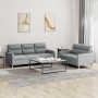 Juego de sofás con cojines 2 piezas tela gris claro by , Sofas - Ref: Foro24-3201600, Price: 456,98 €, Discount: %