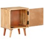 Mesita de noche de madera maciza de acacia 40x30x50 cm de vidaXL, Mesitas de noche - Ref: Foro24-322667, Precio: 85,60 €, Des...