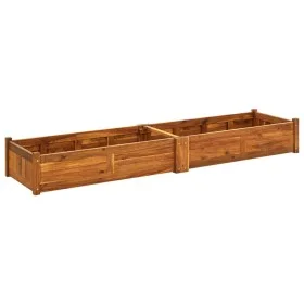 Blumenbeet aus Akazienholz 200x50x25 cm von vidaXL, Töpfe und Pflanzgefäße - Ref: Foro24-42568, Preis: 119,27 €, Rabatt: %