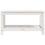 Banco de jardín madera maciza de pino blanco 82,5x35x45 cm de , Bancos de jardín - Ref: Foro24-832378, Precio: 75,26 €, Descu...