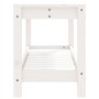Massive Gartenbank aus weißer Kiefer 82,5x35x45 cm von , Gartenbänke - Ref: Foro24-832378, Preis: 76,47 €, Rabatt: %