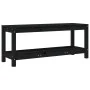 Massive Holzgartenbank aus schwarzem Kiefernholz 108x35x45 cm von , Gartenbänke - Ref: Foro24-832384, Preis: 79,11 €, Rabatt: %