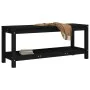 Banco de jardín de madera maciza de pino negro 108x35x45 cm by , garden benches - Ref: Foro24-832384, Price: 75,95 €, Discoun...
