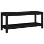 Banco de jardín de madera maciza de pino negro 108x35x45 cm by , garden benches - Ref: Foro24-832384, Price: 75,95 €, Discoun...