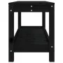 Banco de jardín de madera maciza de pino negro 108x35x45 cm by , garden benches - Ref: Foro24-832384, Price: 75,95 €, Discoun...