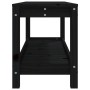 Banco de jardín de madera maciza de pino negro 108x35x45 cm by , garden benches - Ref: Foro24-832384, Price: 79,01 €, Discoun...