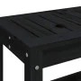 Banco de jardín de madera maciza de pino negro 108x35x45 cm by , garden benches - Ref: Foro24-832384, Price: 75,95 €, Discoun...
