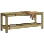 Banco de jardín de madera maciza de pino 108x35x45 cm de , Bancos de jardín - Ref: Foro24-832386, Precio: 89,38 €, Descuento: %
