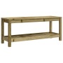 Banco de jardín de madera maciza de pino 108x35x45 cm de , Bancos de jardín - Ref: Foro24-832386, Precio: 89,38 €, Descuento: %