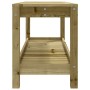 Banco de jardín de madera maciza de pino 108x35x45 cm de , Bancos de jardín - Ref: Foro24-832386, Precio: 89,38 €, Descuento: %