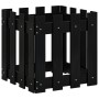 Blumenkasten aus massiver schwarzer Kiefer in 40x40x40 cm Designzaun von , Töpfe und Pflanzgefäße - Ref: Foro24-832449, Preis...