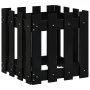 Jardinera diseño de valla madera maciza pino negra 40x40x40 cm by , Pots and planters - Ref: Foro24-832449, Price: 24,74 €, D...