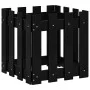 Jardinera diseño de valla madera maciza pino negra 40x40x40 cm by , Pots and planters - Ref: Foro24-832449, Price: 24,74 €, D...