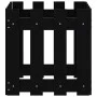 Jardinera diseño de valla madera maciza pino negra 40x40x40 cm by , Pots and planters - Ref: Foro24-832449, Price: 24,74 €, D...